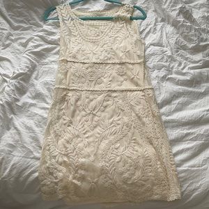 Creme lace dress